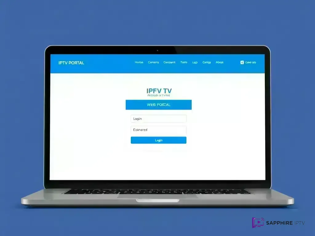 Sapphire IPTV web portal login interface